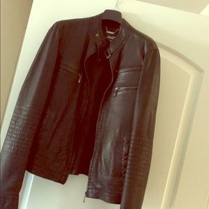 Moto leather jacket